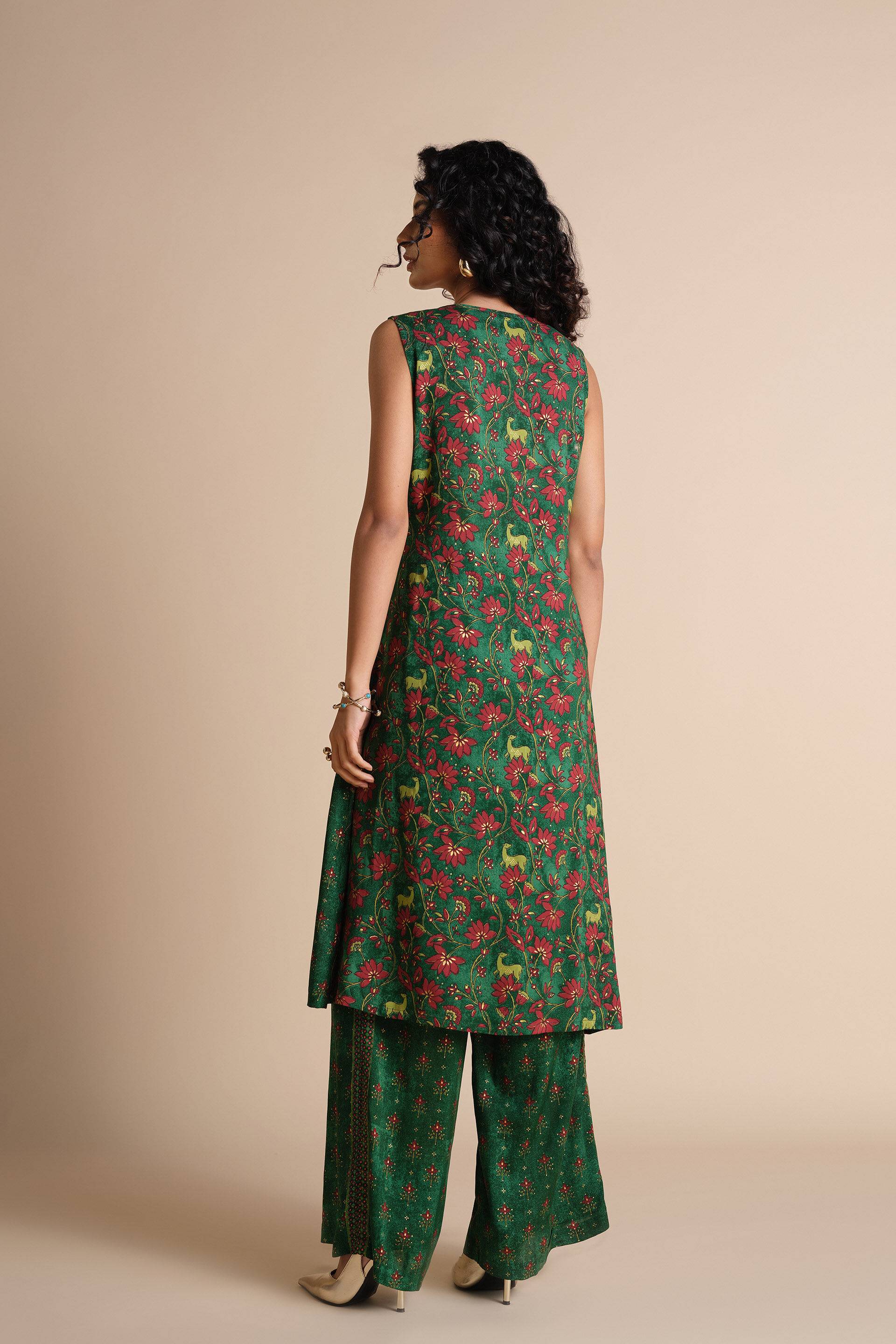 Bahar Kurta Set, Green, image 8